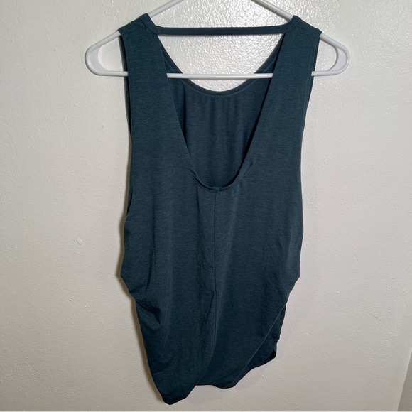New Balance Athletic Tank Top Heathered Dark Green L - Picture 5 of 9